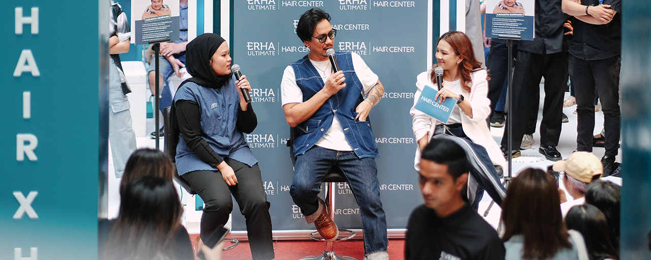 Article Seru-Seruan Bareng Vincent Rompies Sebagai Duta Lebat Erha Ultimate Hair Center Di Hairxhibition!